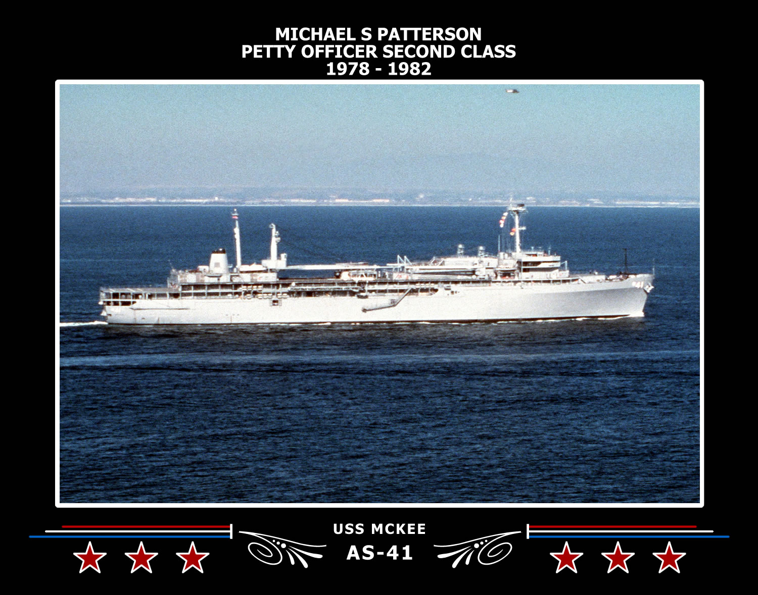 Navy Emporium USS Mckee AS-41 Canvas Photo Print 67AS41 | eBay