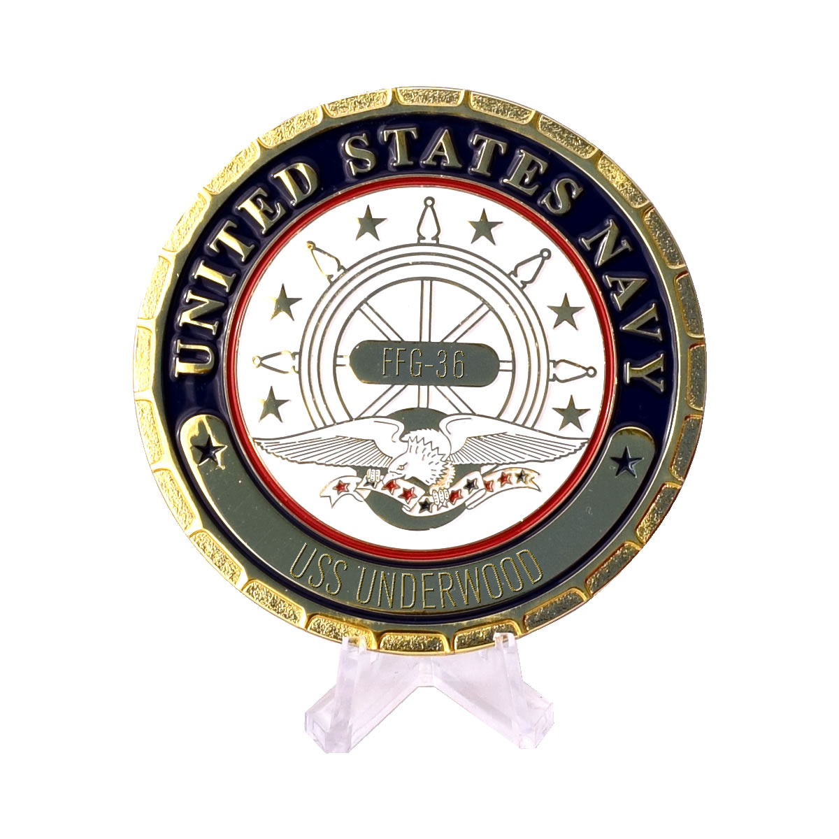 Navy Emporium USS Underwood FFG 36 Navy Ship Plaque